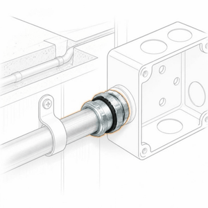 Conversions Tech Electrical > Conduit Fittings > EMT Connectors 1-1/2 in. EMT Compression Connector, Steel | UL 514B | 3101-0112