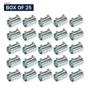 Conversions Tech Electrical > Conduit Fittings > EMT Couplings Box of 25 ($1.44 ea) 1-1/2 in. EMT Set-Screw Coupling, Die-Cast Zinc | UL 514B | 3109-0112