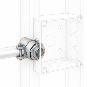 Conversions Tech Electrical > Conduit Fittings > EMT Connectors 1-1/2 in. EMT Squeeze Connector, Die-Cast Zinc | UL 514B | 3119-0112
