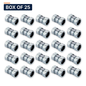 Conversions Tech Electrical > Conduit Fittings > EMT Couplings Box of 25 ($6.64 ea) 1-1/2 in. Rigid Compression Coupling, Threadless, Steel | UL 514B | RTC-150
