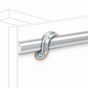 Conversions Tech Electrical > Conduit Fittings > Straps & Hangers 1-1/2 in. Rigid One-Hole Strap, Steel | OSP-150R