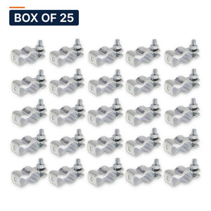 Conversions Tech Electrical > Conduit Fittings > Straps & Hangers Box of 25 ($0.36 ea) 1-1/4 in. Conduit Hanger with Bolt & Nut, Steel | CH-125