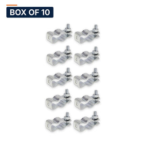 Conversions Tech Electrical > Conduit Fittings > Straps & Hangers Box of 10 ($0.36 ea) 1-1/4 in. Conduit Hanger with Bolt & Nut, Steel | CH-125