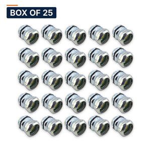 Conversions Tech Electrical > Conduit Fittings > EMT Connectors Box of 25 ($1.52 ea) 1-1/4 in. EMT Compression Connector, Steel | UL 514B | 3101-0114