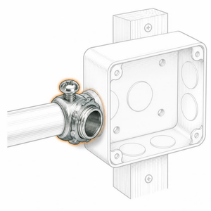 Conversions Tech Electrical > Conduit Fittings > EMT Connectors 1-1/4 in. EMT Set-Screw Connector, Die-Cast Zinc | UL 514B | 3125-0114