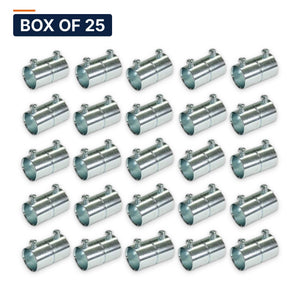 Conversions Tech Electrical > Conduit Fittings > EMT Couplings Box of 25 ($1.32 ea) 1-1/4 in. EMT Set-Screw Coupling, Die-Cast Zinc | UL 514B | 3109-0114