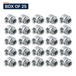 Conversions Tech Electrical > Conduit Fittings > EMT Connectors Box of 25 ($4.56 ea) 1-1/4 in. EMT Squeeze Connector, Die-Cast Zinc | UL 514B | 3119-0114
