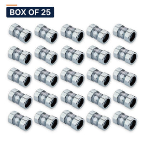 Conversions Tech Electrical > Conduit Fittings > EMT Couplings Box of 25 ($5.60 ea) 1-1/4 in. Rigid Compression Coupling, Threadless, Steel | UL 514B | RTC-125