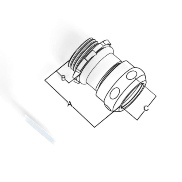 Conversions Technology 1/2”  EMT Compression Connector Raintight
