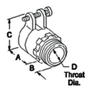 Conversions Technology 1/2" EMT Straight Squeeze Connectors