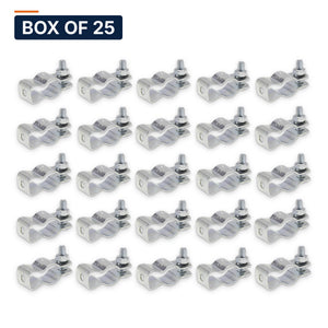 Conversions Tech Electrical > Conduit Fittings > Straps & Hangers Box of 25 ($0.19 ea) 1/2 in. Conduit Hanger with Bolt & Nut, Steel | CH-050