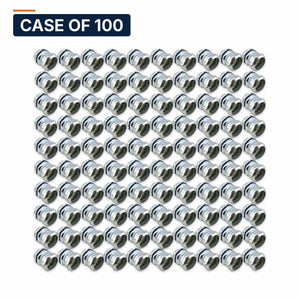 Conversions Tech Electrical > Conduit Fittings > EMT Connectors Case of 100 ($0.49 ea) 1/2 in. EMT Compression Connector, Steel | UL 514B | 3101-0012