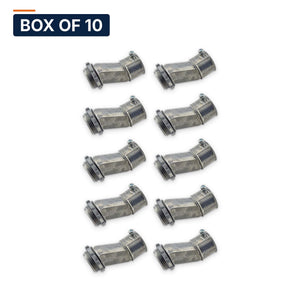 Conversions Tech Electrical > Conduit Fittings > EMT Connectors Box of 10 ($1.79 ea) 1/2 in. EMT Offset Connector, Die-Cast Zinc | UL 514B | MHZ-50