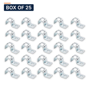 Conversions Tech Electrical > Conduit Fittings > Straps & Hangers Box of 25 ($0.06 ea) 1/2 in. EMT One-Hole Strap, Steel | OSP-050