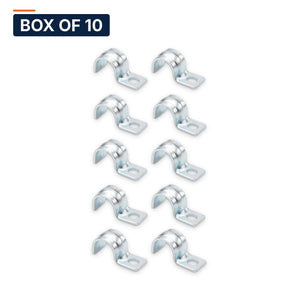 Conversions Tech Electrical > Conduit Fittings > Straps & Hangers Box of 10 ($0.06 ea) 1/2 in. EMT One-Hole Strap, Steel | OSP-050