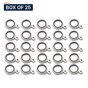 Conversions Tech Electrical > Conduit Fittings > Bushings & Locknuts Box of 25 ($2.32 ea) 1/2 in. Insulated Grounding Bushing, Die-Cast Zinc | UL 514B | 3114-0012