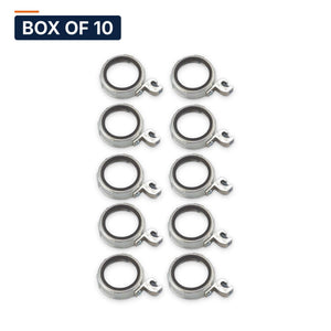 Conversions Tech Electrical > Conduit Fittings > Bushings & Locknuts Box of 10 ($2.50 ea) 1/2 in. Insulated Grounding Bushing, Die-Cast Zinc | UL 514B | 3114-0012