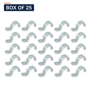 Conversions Tech Electrical > Conduit Fittings > Straps & Hangers Box of 25 ($0.08 ea) 1/2 in. Rigid One-Hole Strap, Steel | OSP-050R
