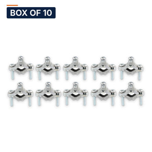 Conversions Tech Electrical > Grounding & Bonding > Ground Clamps Box of 10 ($8.89 ea) 1/2 in. to 1 in. Zinc Ground Clamp for #8 SOL/STR to #6 STR Wire