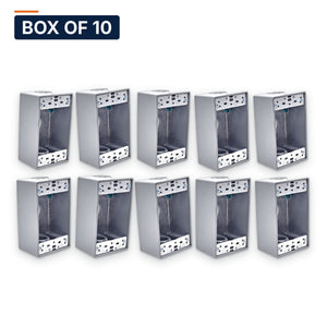 Conversions Tech weatherproof boxes Box of 10 ($4.90 ea) 1-Gang Die-Cast Aluminum Box 3×1/2" Hubs Deep | UL 514A NEMA 3R/4