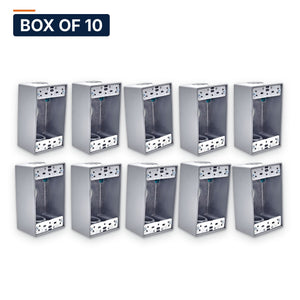Conversions Tech weatherproof boxes Box of 10 ($3.80 ea) 1-Gang Die-Cast Metal Electrical Box 3-Hub 1" Deep | UL Listed, RoHS