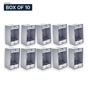 Conversions Tech weatherproof boxes Box of 10 ($2.90 ea) 1-Gang Weatherproof Enclosure 1/2" Hubs | A380 Aluminum | NEMA 3R/4