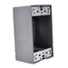 Conversions Technology weatherproof boxes 1 Gang weatherproof Grey box with (3) 1" threaded outlets Deep