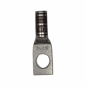Conversions Tech Electrical 1-Hole Copper Compression Lug 2 AWG 1/2" Bolt | Tin-Plated