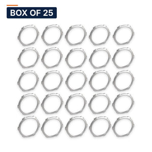 Conversions Tech Electrical > Conduit Fittings > Bushings & Locknuts Box of 25 ($0.19 ea) 1 in. Conduit Locknut, Steel | UL 514B | 3111-0001