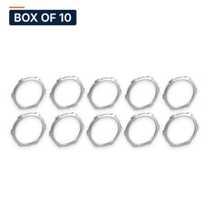 Conversions Tech Electrical > Conduit Fittings > Bushings & Locknuts Box of 10 ($0.21 ea) 1 in. Conduit Locknut, Steel | UL 514B | 3111-0001
