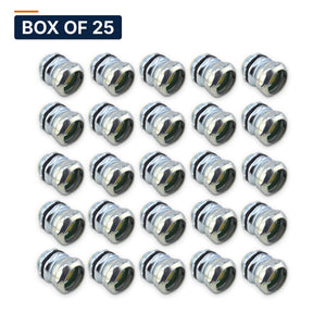 Conversions Tech Electrical > Conduit Fittings > EMT Connectors Box of 25 ($1.00 ea) 1 in. EMT Compression Connector, Steel | UL 514B | 3101-0001