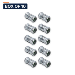 Conversions Tech Electrical > Conduit Fittings > EMT Couplings Box of 10 ($1.40 ea) 1 in. EMT Compression Coupling, Steel | UL 514B | 3105-0001