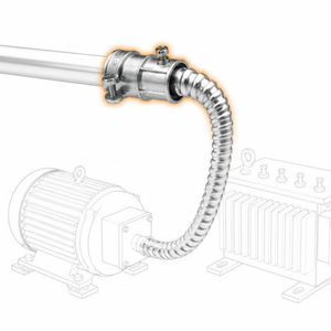 Conversions Tech Electrical > Conduit Fittings > EMT Couplings 1 in. EMT to Flex Combination Coupling, Die-Cast Zinc | UL 514B | ESC-100