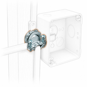 Conversions Tech 1 in. NM Cable Connector, Clamp Type, Zinc Die-Cast | UL Listed | RTCC-100