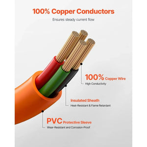 Conversions Tech Default 10 ft Dryer Extension Cord 4-Prong NEMA 14-30P to 14-30R 30A Power Cords & Extension Cords