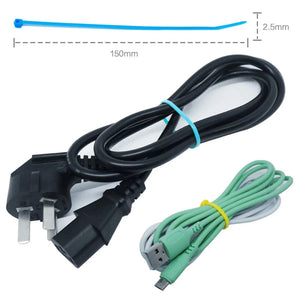 Conversions Tech 100 PCS 2.5mm*150mmSelf-Locking Nylon Wire Cable Zip Ties Cable Ties White Black Organiser Fasten Cable