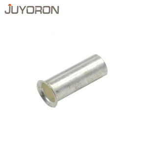 Conversions Tech 100PCS EN Series Non-Insulated Wire Connector Ferrules Electrical Cable Terminal Brass Bare Tinned Crimp Terminal 22-10 AWG