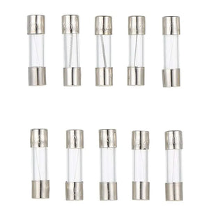 Conversions Tech 100pcs boxed 100Pcs Fast-Blow Glass Fuses Assorted Kit 5x20mm 0.2x0.78 Inch F10AL250V 0.2A 0.5A 1A 2A 3A 5A 8A 10A 15A 20A