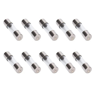 Conversions Tech 100pcs boxed 100Pcs Fast-Blow Glass Fuses Assorted Kit 5x20mm 0.2x0.78 Inch F10AL250V 0.2A 0.5A 1A 2A 3A 5A 8A 10A 15A 20A