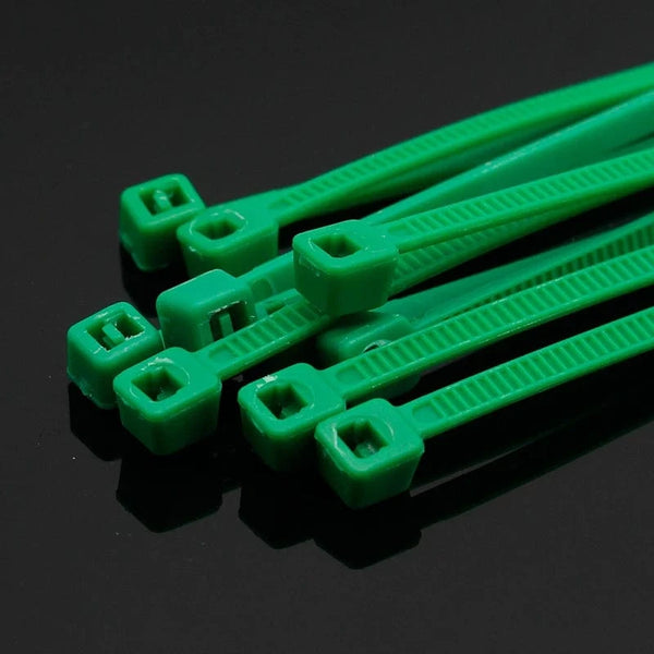 Conversions Tech 100Pcs/pack 4 * 200mm wide 2.7mm color self-locking zip ties nylon, home office plastic zip ties