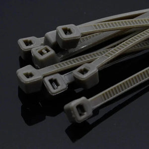Conversions Tech Dark grey 100Pcs/pack 4 * 200mm wide 2.7mm color self-locking zip ties nylon, home office plastic zip ties