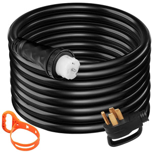 Conversions Tech 10 ft 10Ft 50 Amp Generator Extension Cord STW 6/3 + 8/1 Generator Cord 125V 250V Generator Power Cord N14-50P & SS2-50R & CS6364 Twis