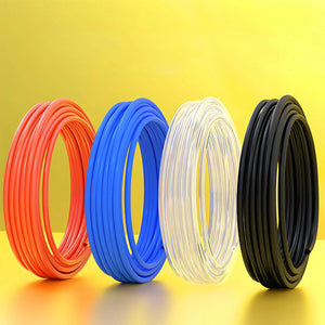 Conversions Tech 10M/20M/50M/100M Pneumatic Tubing Pipe PU Polyurethane Tube Air Compressor Hose Line Fitting or Fluid Transfer 4MM 6MM 8MM 10MM