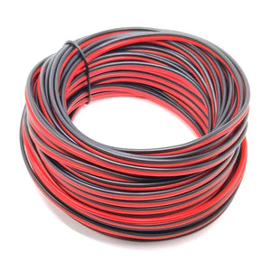 Conversions Tech 10m 2pin 16-30AWG UL2468 Electrical Wire Extension Red Black Cable for Automotive Flat Cable LED Lighting Audio Electric Wire
