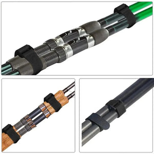 Conversions Tech 10pcs 20 * 200mm, Reusable Self-adhesive Nylon Zip Ties, Cable Fasteners