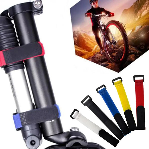 Conversions Tech 10pcs 20 * 200mm, Reusable Self-adhesive Nylon Zip Ties, Cable Fasteners