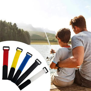 Conversions Tech 10pcs 20 * 200mm, Reusable Self-adhesive Nylon Zip Ties, Cable Fasteners