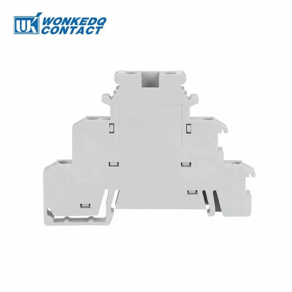 Conversions Tech DIKD 1.5 / 10 Pcs 10Pcs DIKD 1.5 3 Levels Sensor Screw Connector 2.5 mm² 6-Conductor Electric Din Rail Triple Three Level Terminal Block DIKD1.5