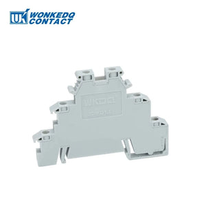 Conversions Tech 10Pcs DIKD 1.5 3 Levels Sensor Screw Connector 2.5 mm² 6-Conductor Electric Din Rail Triple Three Level Terminal Block DIKD1.5