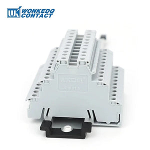 Conversions Tech 10Pcs DIKD 1.5 3 Levels Sensor Screw Connector 2.5 mm² 6-Conductor Electric Din Rail Triple Three Level Terminal Block DIKD1.5